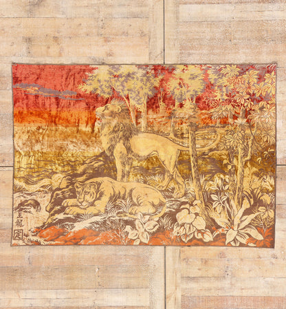 4 x 6 - Gold Vintage Machine Made Rug - 79400