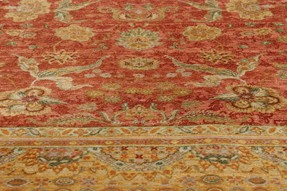 10 x 10 - Red Vintage Tabriz Rug - 79401