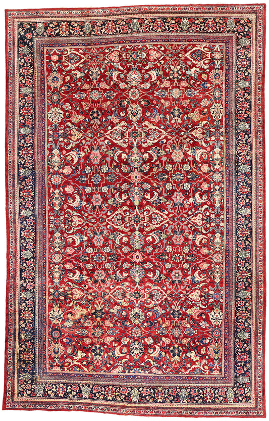 11 x 18 - Red Antique Mahal Rug - 79402