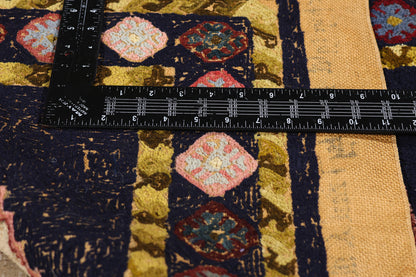 2 x 3 - Navy Blue Antique Hook Rug - 79403