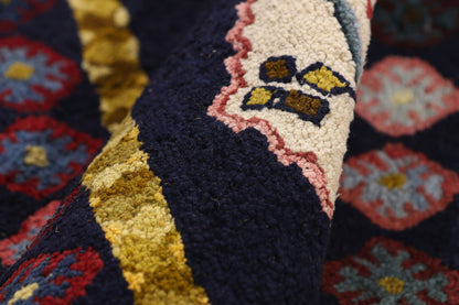 2 x 3 - Navy Blue Antique Hook Rug - 79403