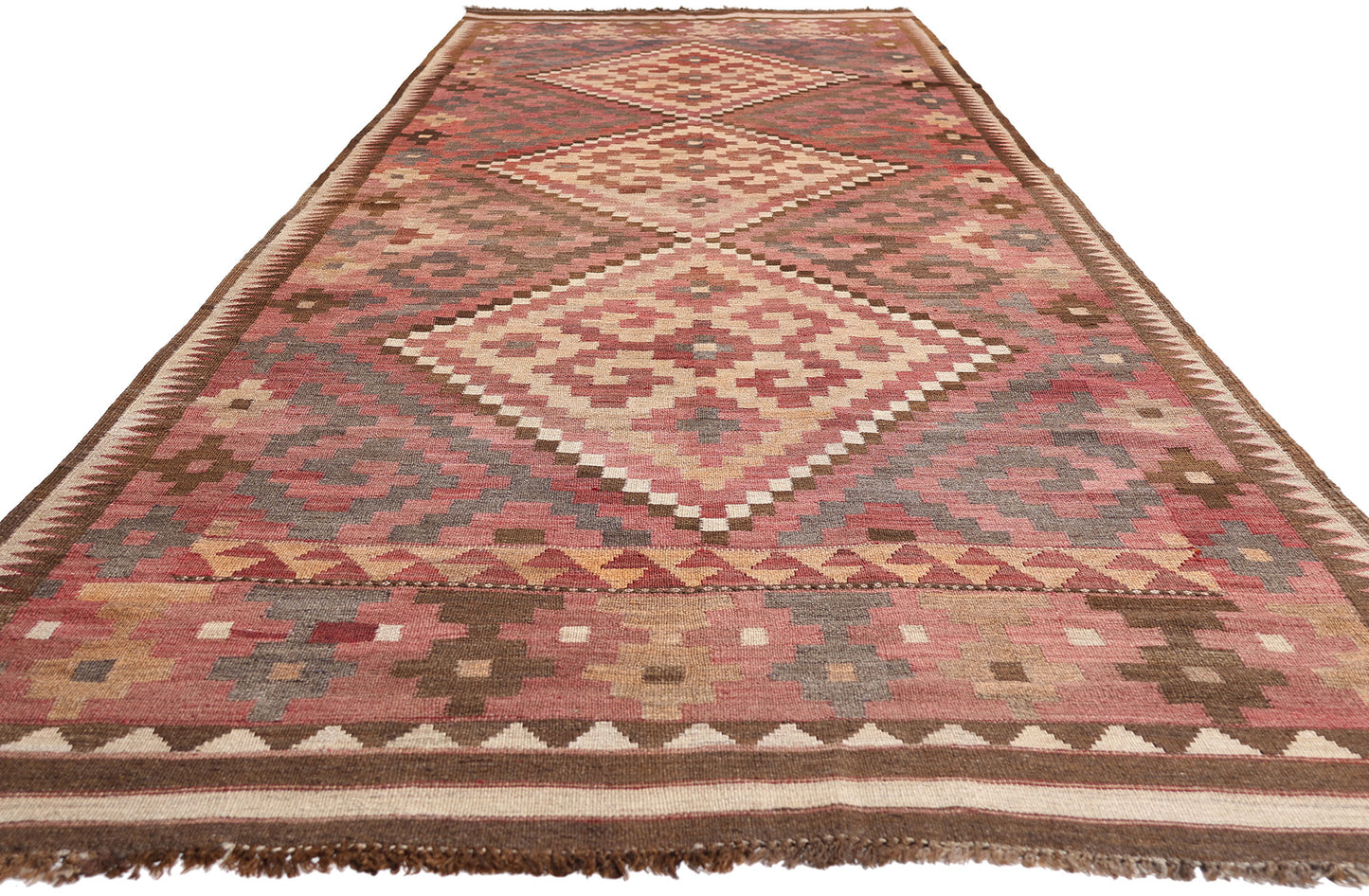 5 x 16 - Red Antique Kilim Rug - 79404