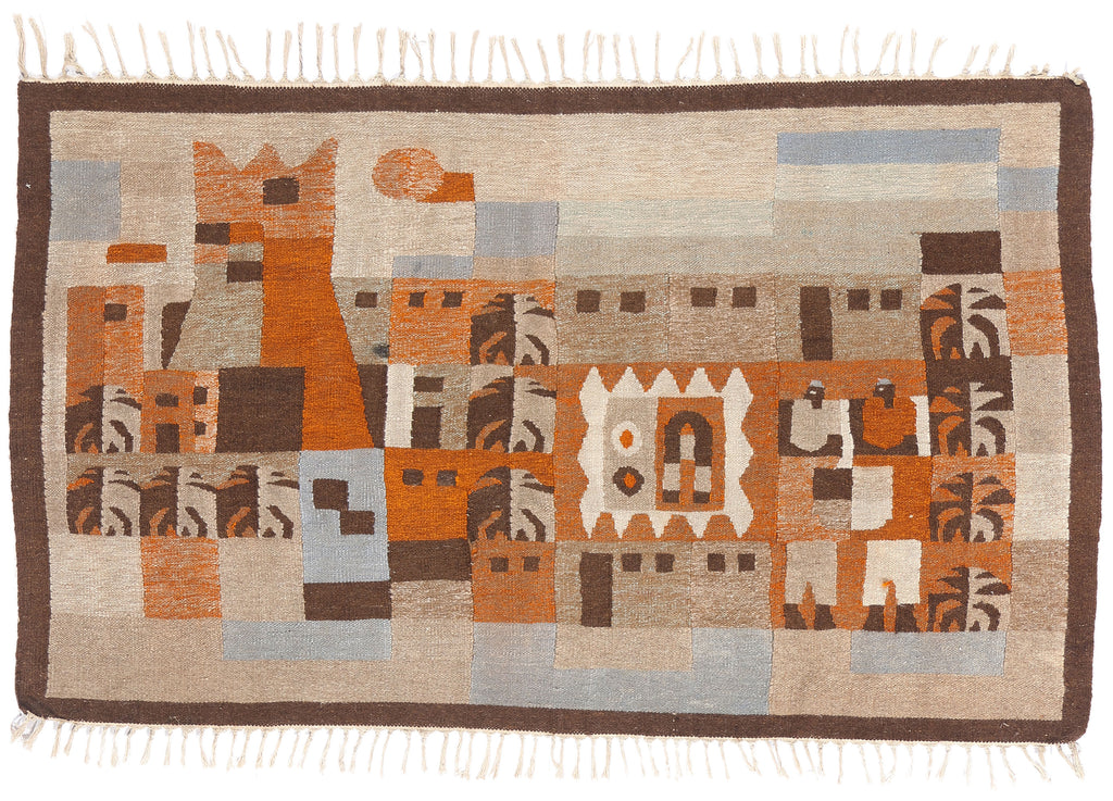 6 x 3 - Multicolor Antique Tapestry Rug - 79405