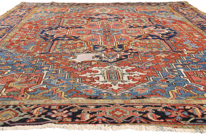 9 x 11 - Red Antique Heriz Rug - 79407