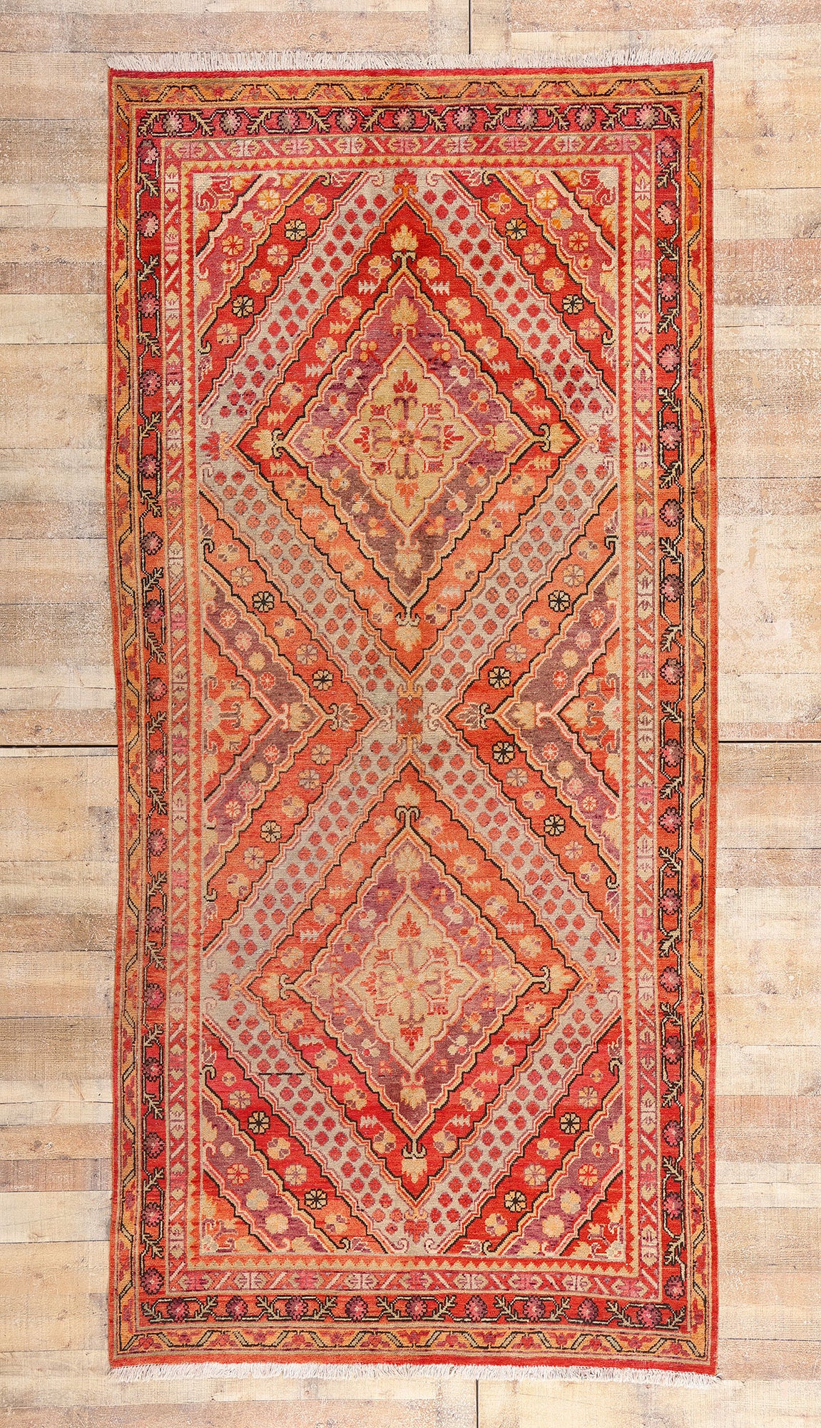 5 x 11 - Multicolor Antique Khotan Rug - 79408