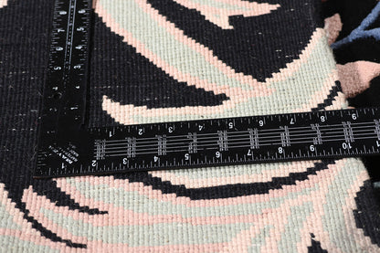 6 x 9 - Black Vintage Chinese Rug - 79409