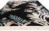 6 x 9 - Black Vintage Chinese Rug - 79409