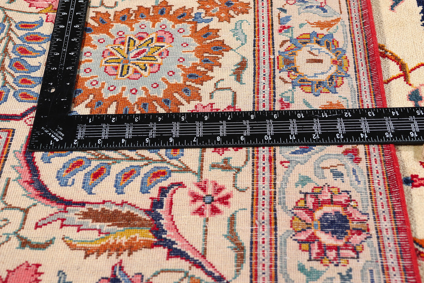 10 x 16 - Ivory Antique Kashan Rug - 79410