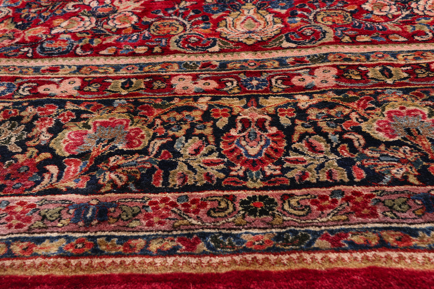 12 x 16 - Red Antique Sarouk Rug - 79411
