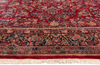 12 x 16 - Red Antique Sarouk Rug - 79411
