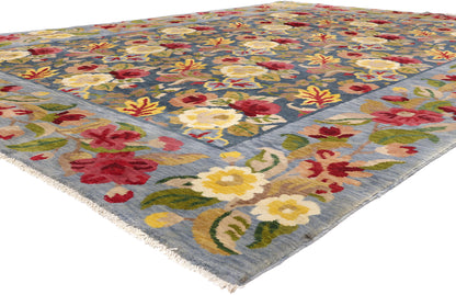 10 x 14 - Blue Vintage Tibetan Rug - 79413