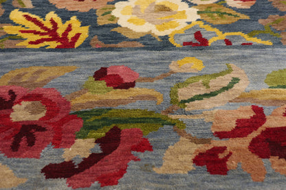 10 x 14 - Blue Vintage Tibetan Rug - 79413