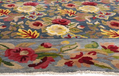 10 x 14 - Blue Vintage Tibetan Rug - 79413