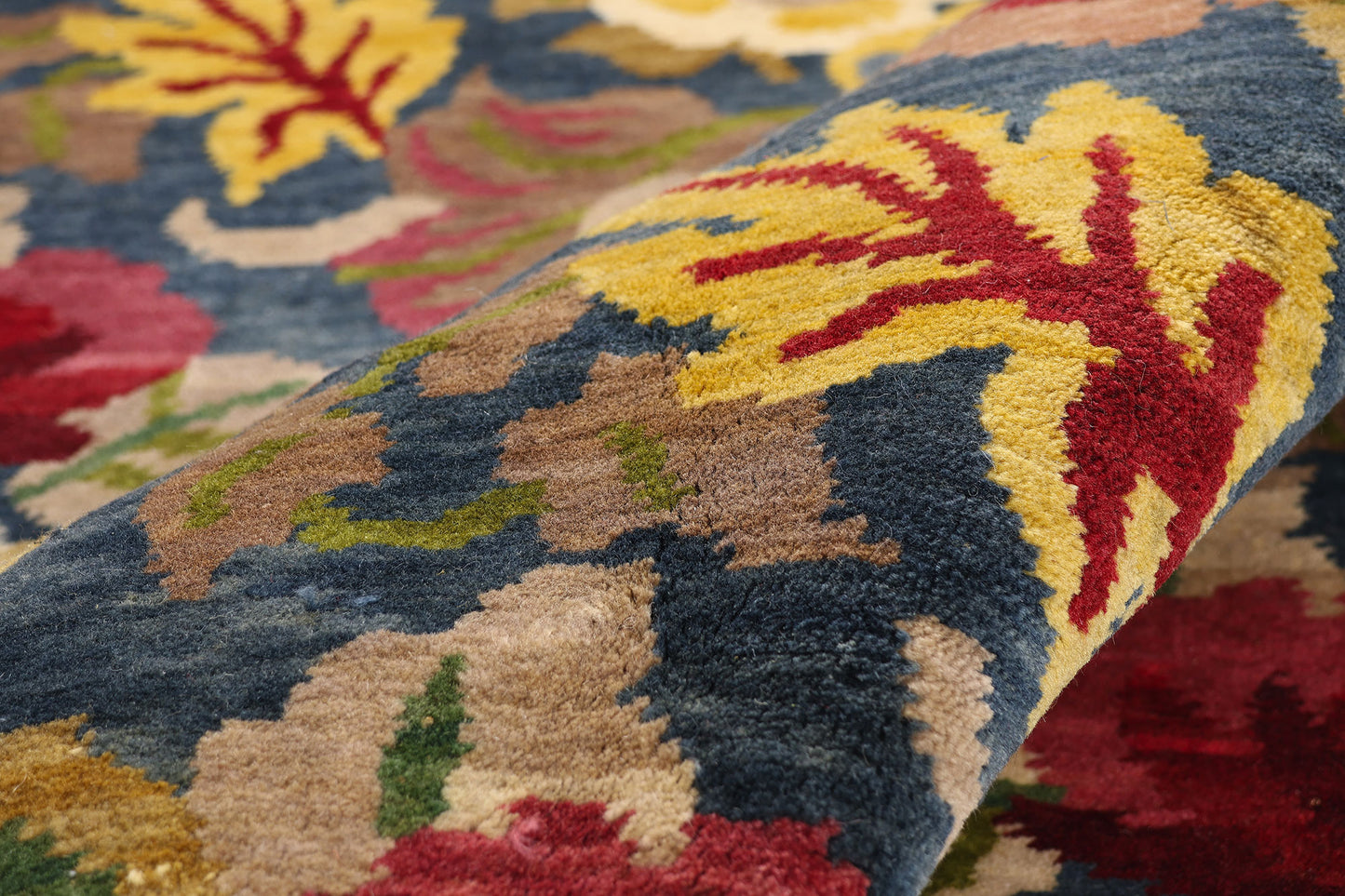 10 x 14 - Blue Vintage Tibetan Rug - 79413