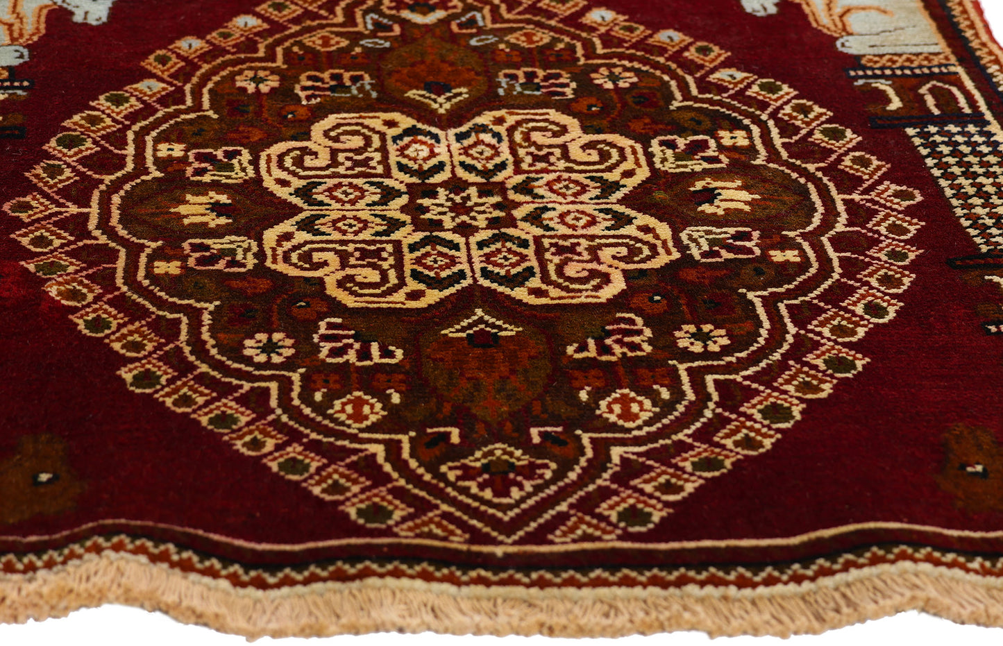 2 x 2 - Red Vintage Persian Shiraz Rug - 79414