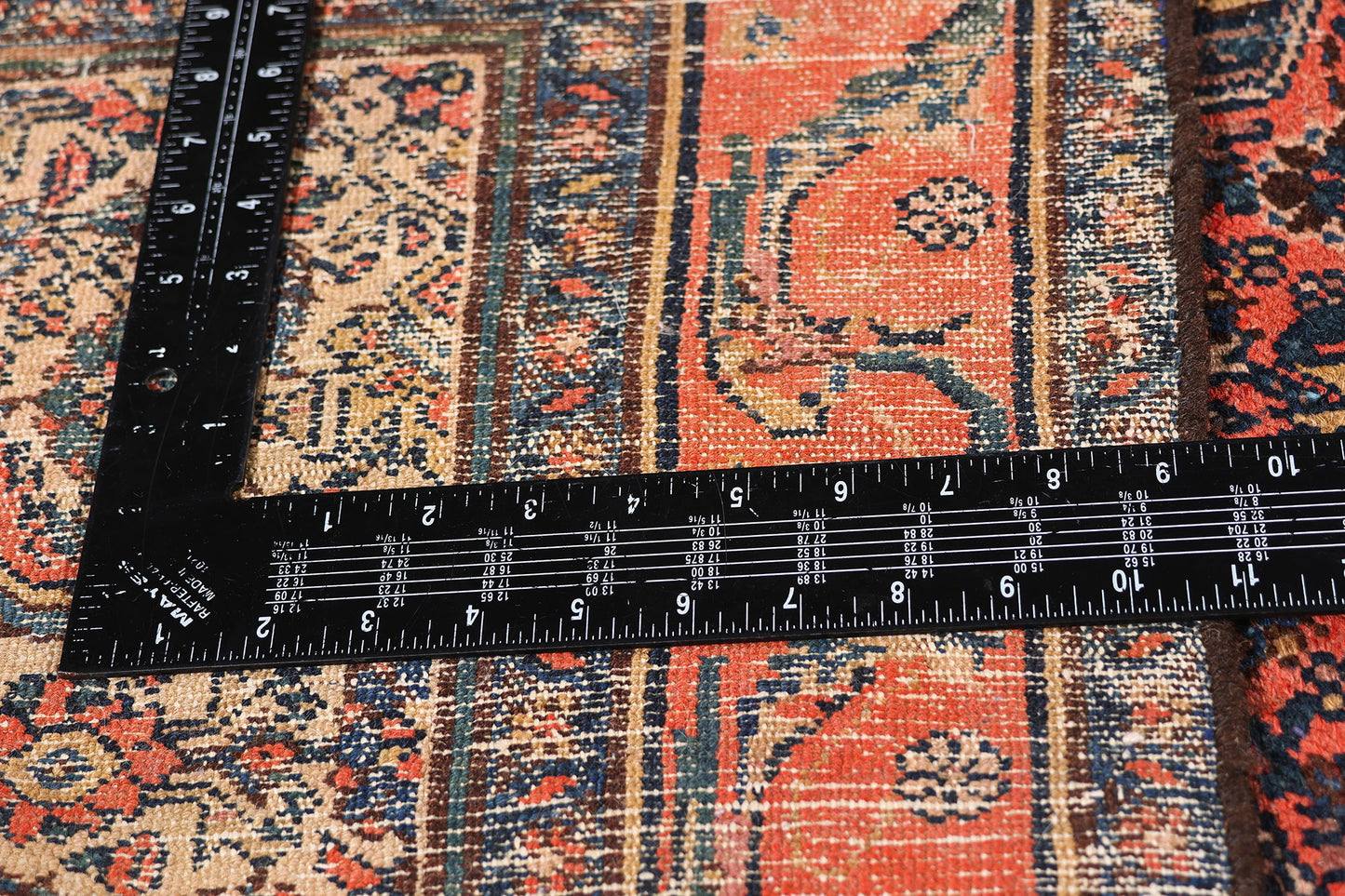 3 x 17 - Navy Blue Antique Bibikabad Rug - 79415