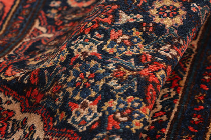 3 x 17 - Navy Blue Antique Bibikabad Rug - 79415