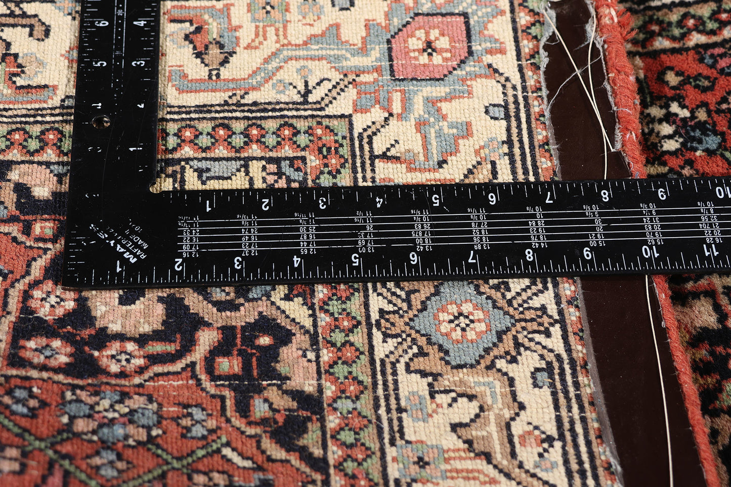 3 x 10 - Rust Vintage Bijar Rug - 79416
