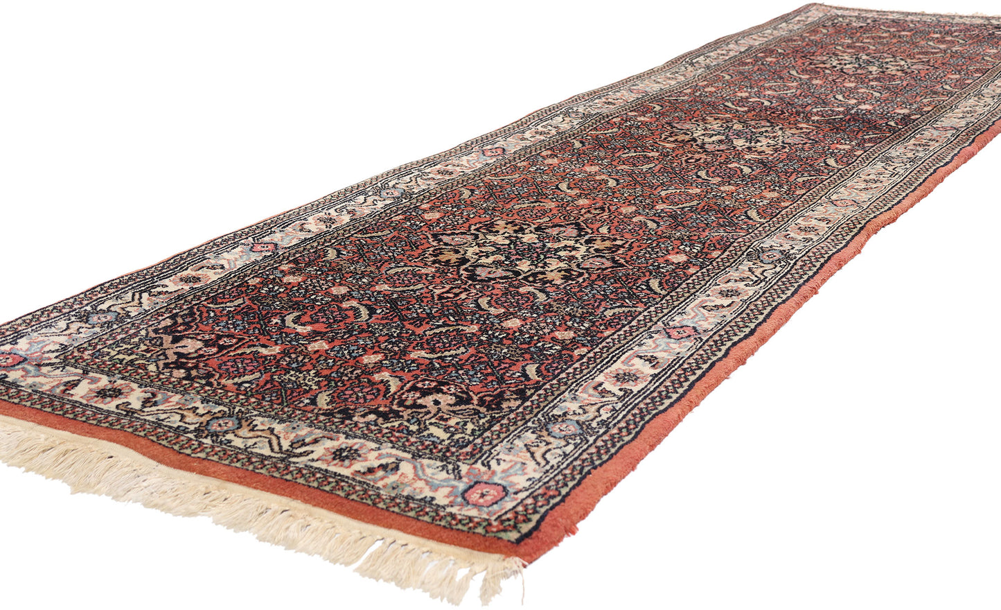 3 x 10 - Rust Vintage Bijar Rug - 79416