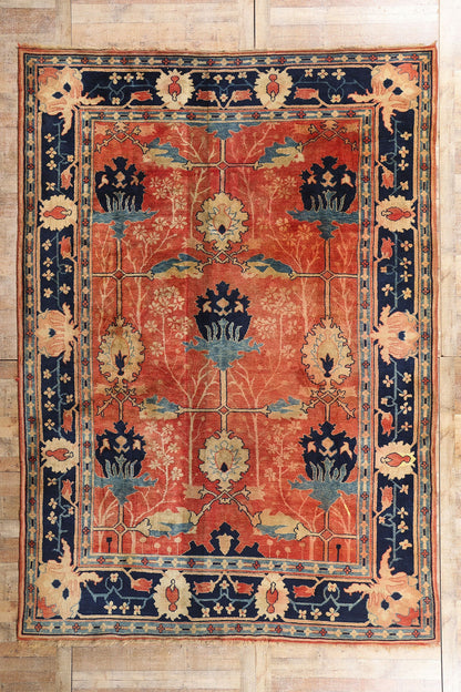 9 x 13 - Rust Vintage Oushak Rug - 79417