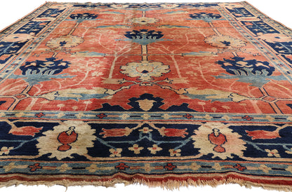 9 x 13 - Rust Vintage Oushak Rug - 79417