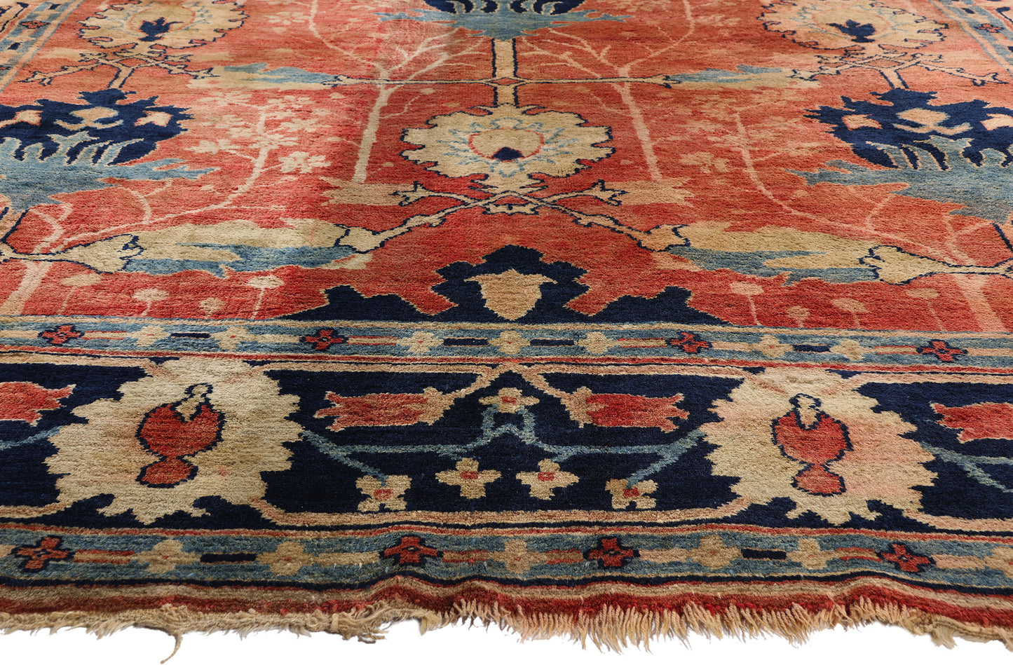 9 x 13 - Rust Vintage Oushak Rug - 79417