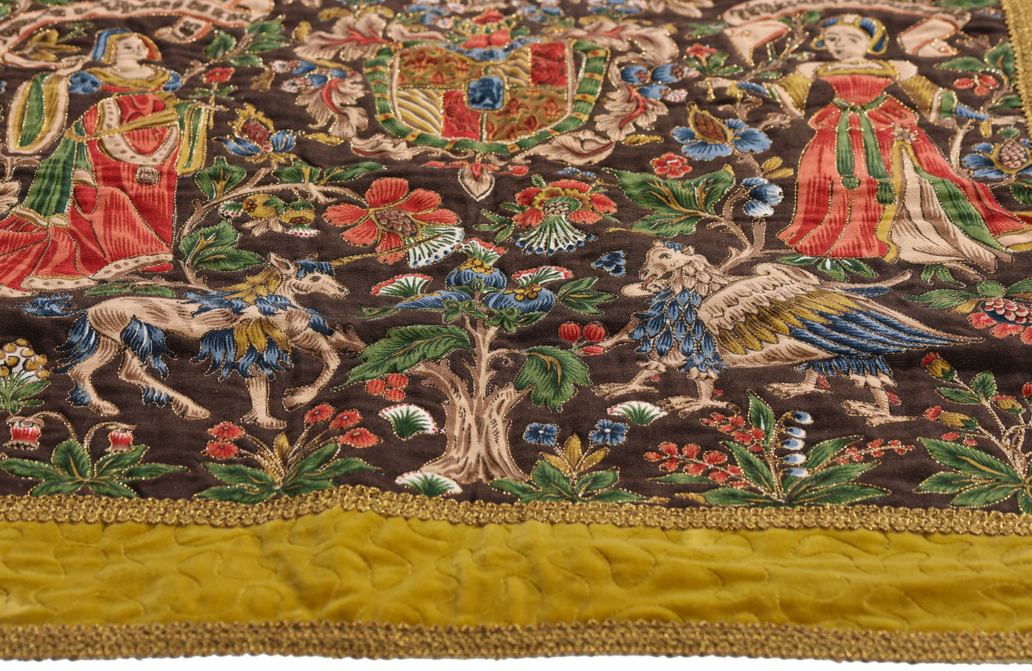 2 x 2 - Multicolor Antique French Tapestry - 79418