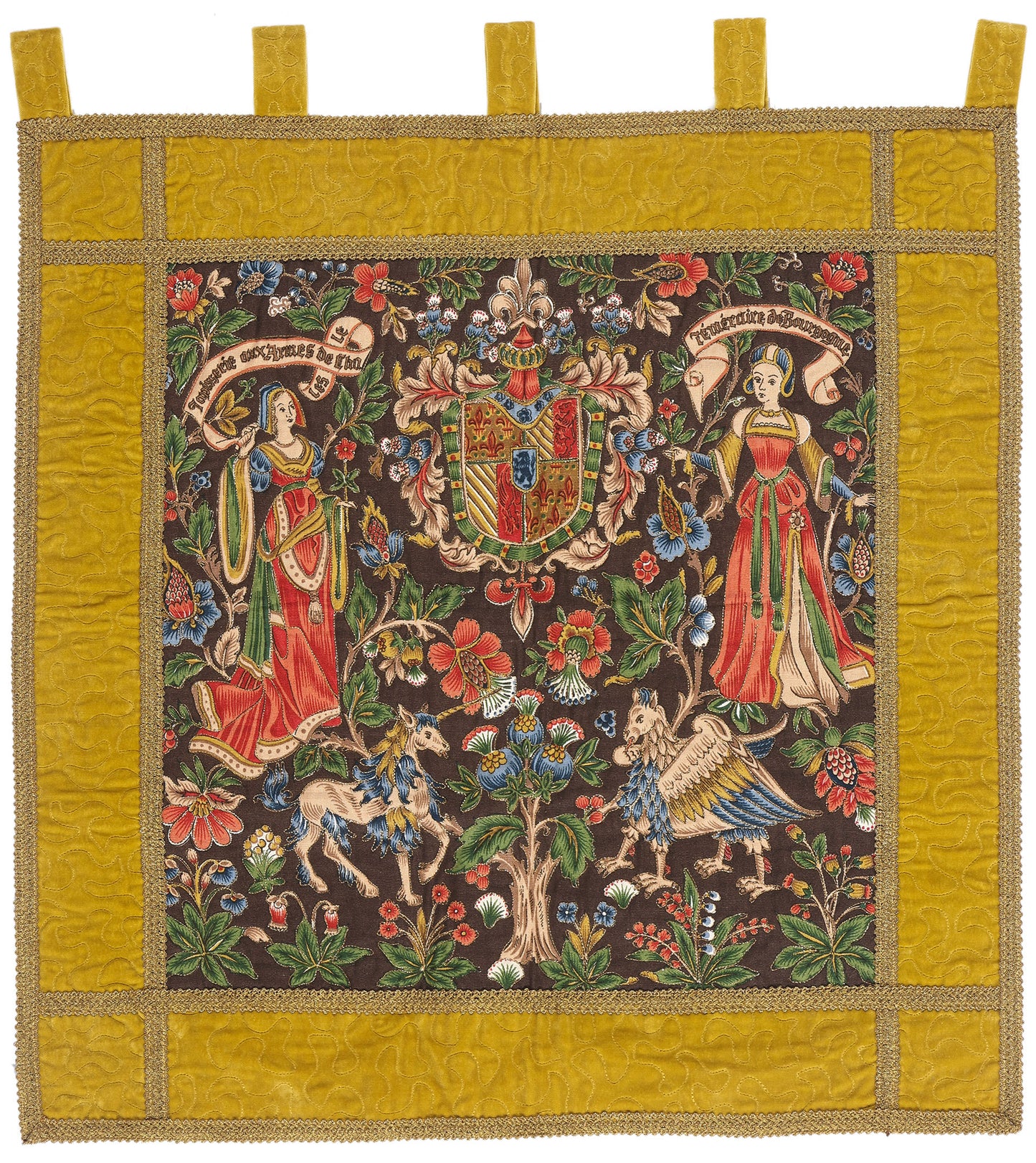 2 x 2 - Multicolor Antique French Tapestry - 79418