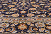 10 x 13 - Navy Blue Vintage Kashan Rug - 79419