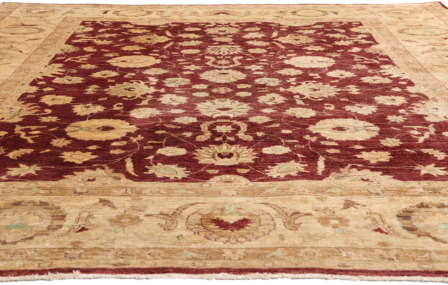 8 x 10 - Red Vintage Oushak Rug - 79420