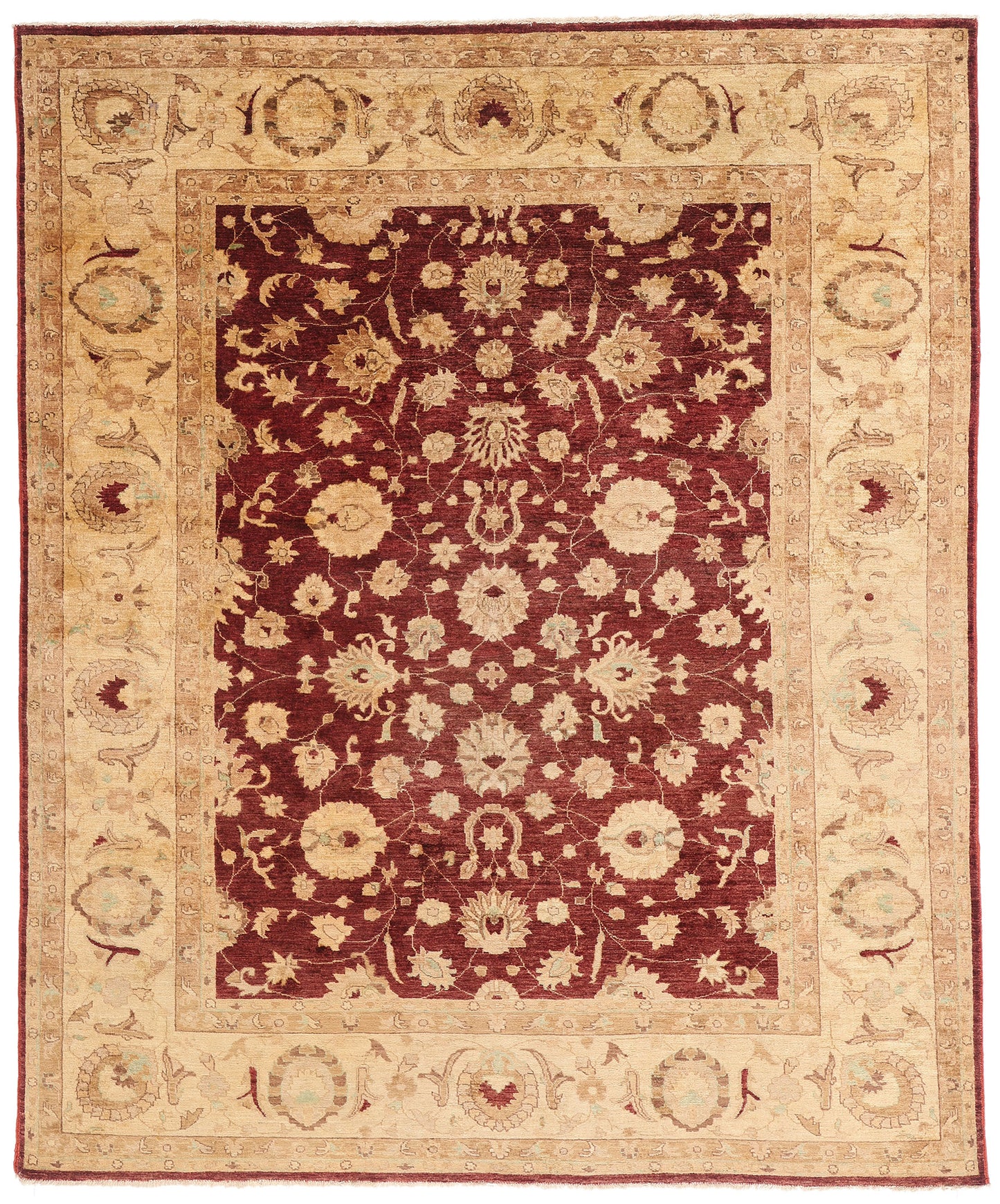 8 x 10 - Red Vintage Oushak Rug - 79420