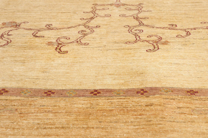 7 x 9 - Ivory Vintage Oushak Rug - 79421