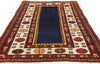 4 x 6 -  Navy Blue Antique Caucasian Kazak Rug - 79422