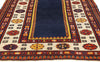 4 x 6 -  Navy Blue Antique Caucasian Kazak Rug - 79422