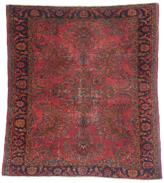 5 x 5 - Red Antique Lilihan Rug - 79423