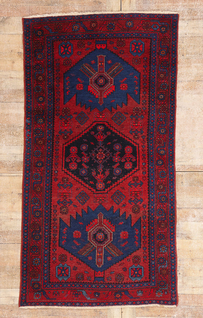 4 x 7 - Red Antique Bijar Rug - 79425