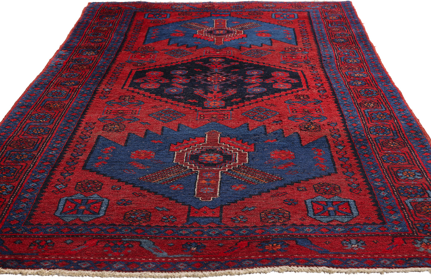 4 x 7 - Red Antique Bijar Rug - 79425