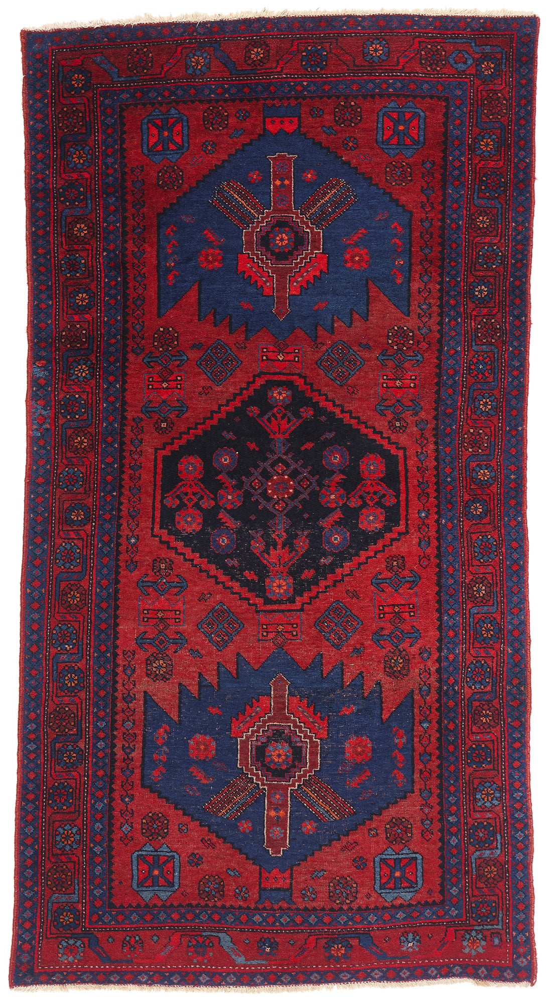 4 x 7 - Red Antique Bijar Rug - 79425