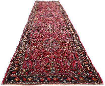 3 x 15 - Red Antique Hamadan Rug - 79426