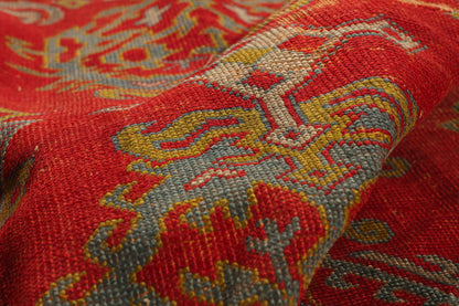 12 x 18 Red Antique Turkish Oushak Rug 79428