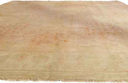 13 x 16 Pink Antique Turkish Oushak Rug 79430