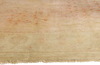 13 x 16 Pink Antique Turkish Oushak Rug 79430