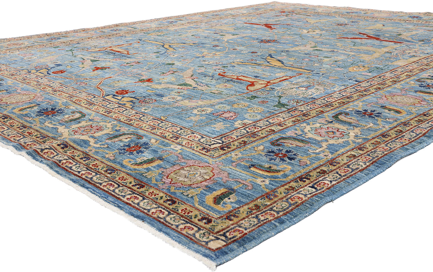 9 x 12 - Blue Vintage Bijar Rug - 79431