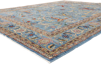 9 x 12 - Blue Vintage Bijar Rug - 79431