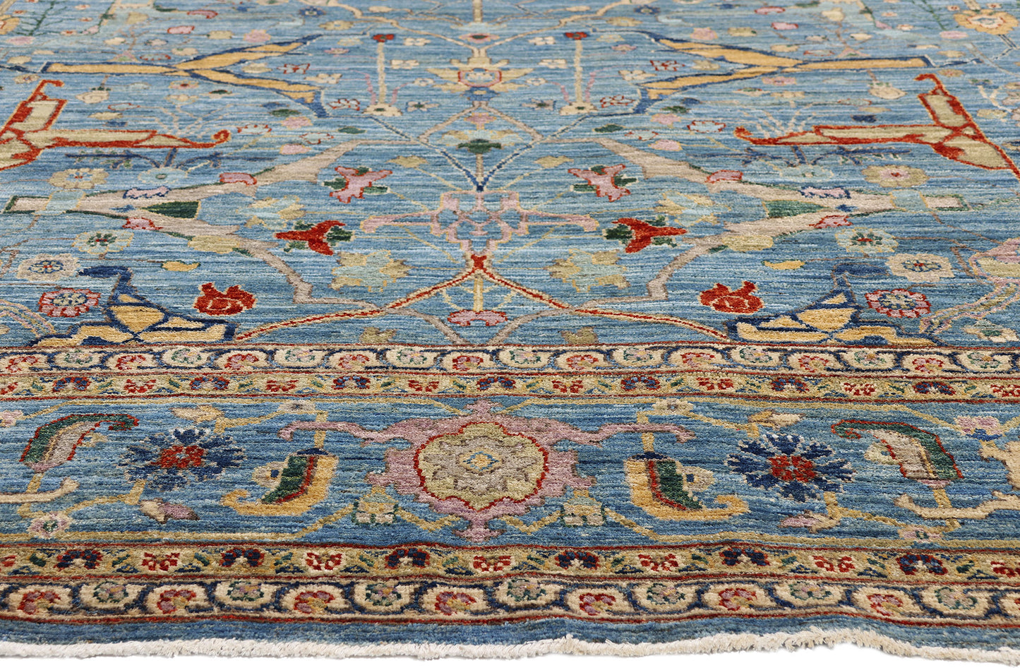 9 x 12 - Blue Vintage Bijar Rug - 79431