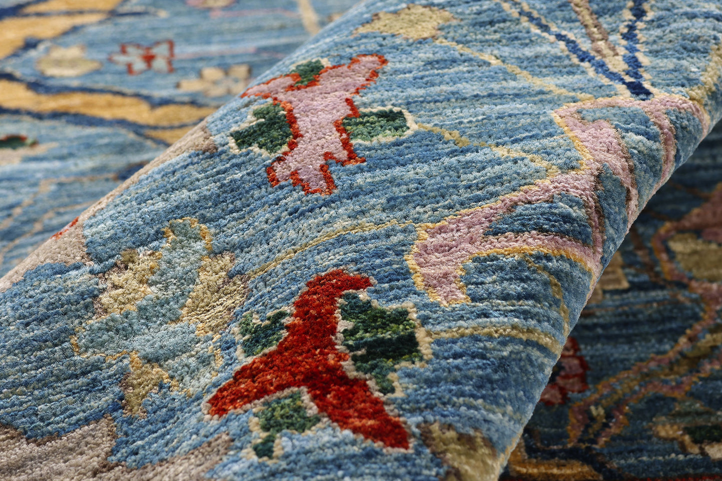 9 x 12 - Blue Vintage Bijar Rug - 79431