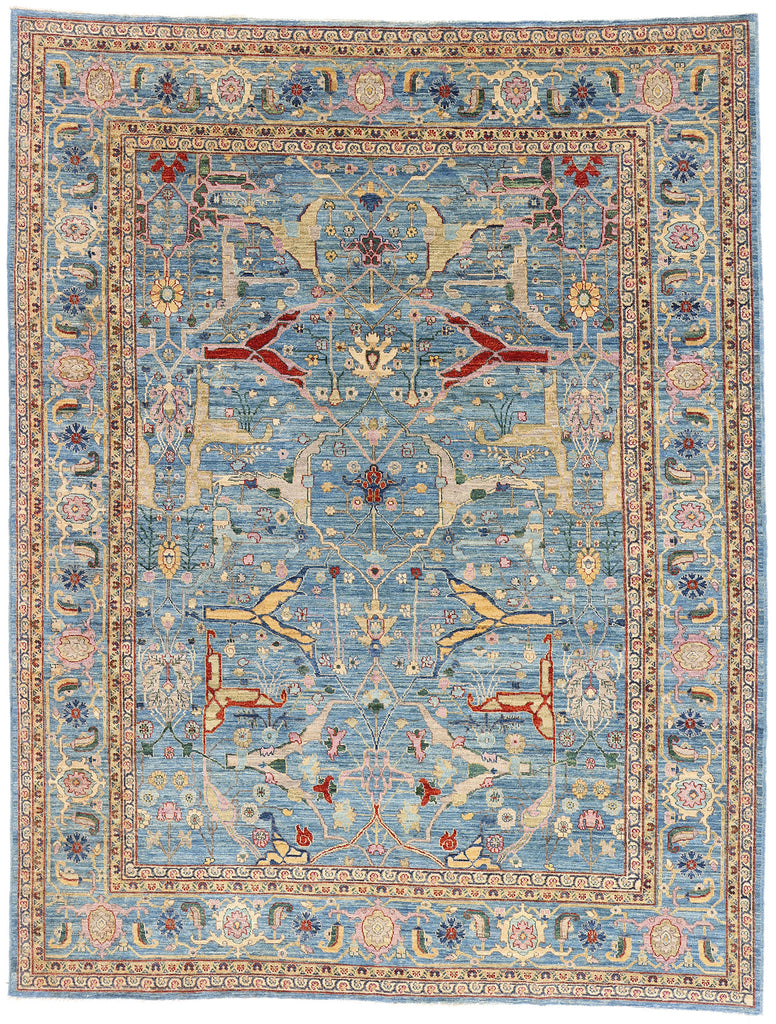9 x 12 - Blue Vintage Bijar Rug - 79431