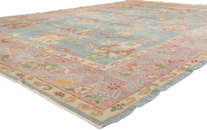 9 x 12 - Blue Vintage Oushak Rug - 79436