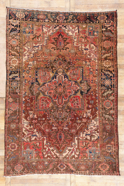 8 x 11 - Rust Vintage Heriz Rug - 79437