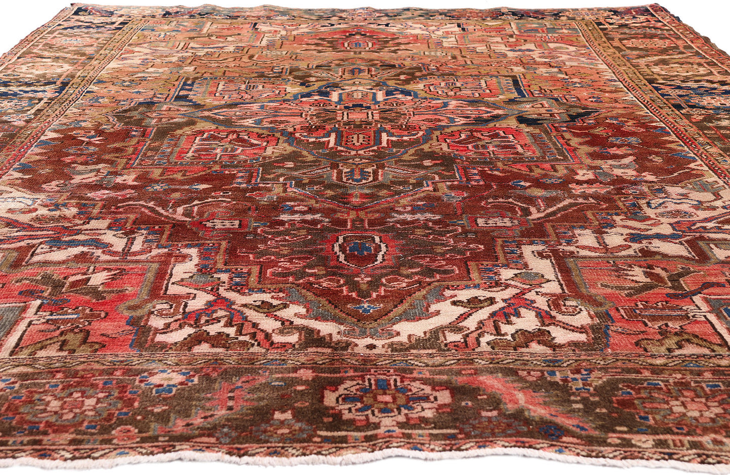 8 x 11 - Rust Vintage Heriz Rug - 79437